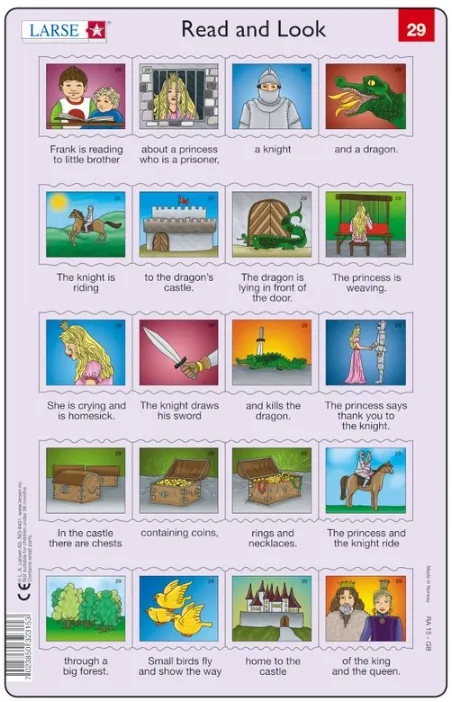 Rahmenpuzzle - Read and Look 29-30 (auf Englisch)