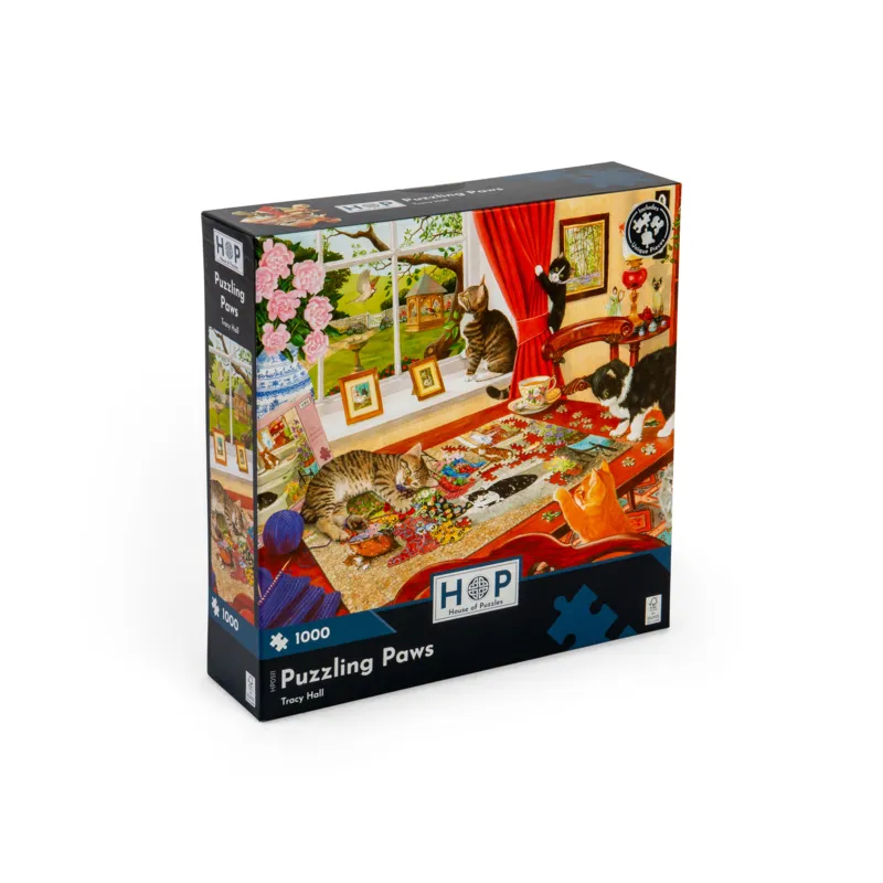 Puzzelnde Pfoten