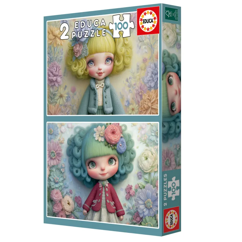 2 Puzzles - Flower Girls