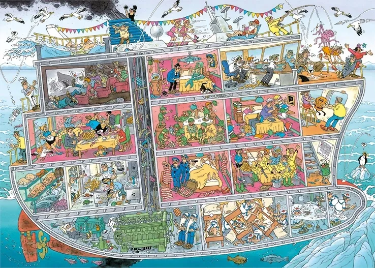 Jan Van Haasteren - Kreuzfahrtschiff
