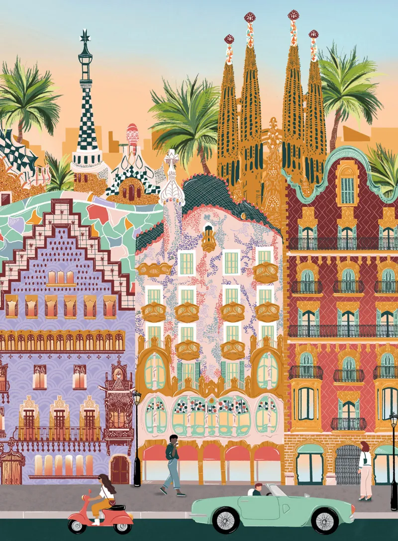 Mini Puzzle - Barcelone