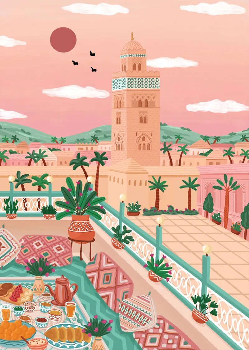 Koutoubia-Moschee, Marokko