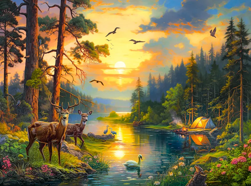 Sonnenuntergang am Forest River