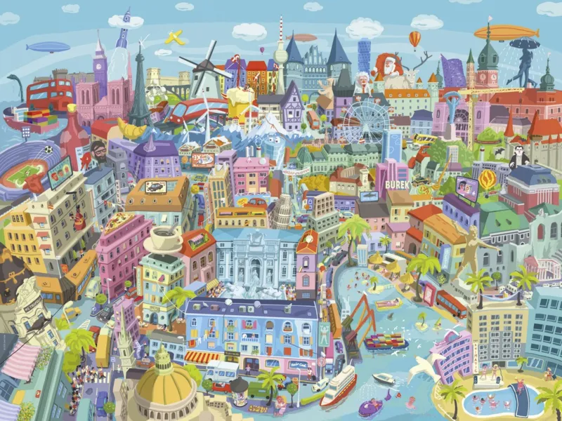 Cartoon Triangular - Good Old Europe