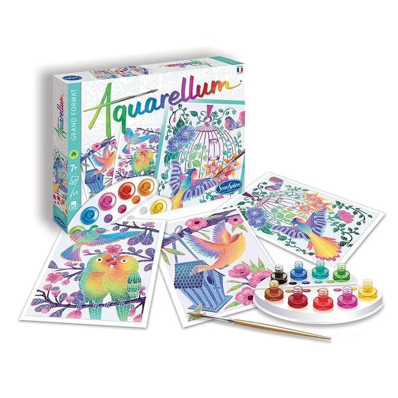 Aquarellum - Vögel Steigen Ab