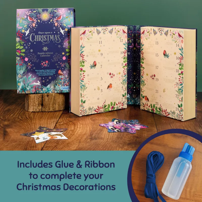 Adventskalender - Once Upon a Christmas - Mit Kleber und Schnur