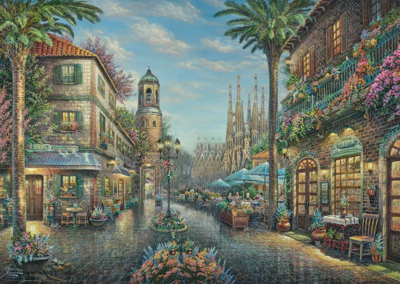 Spanisches Straßencafé