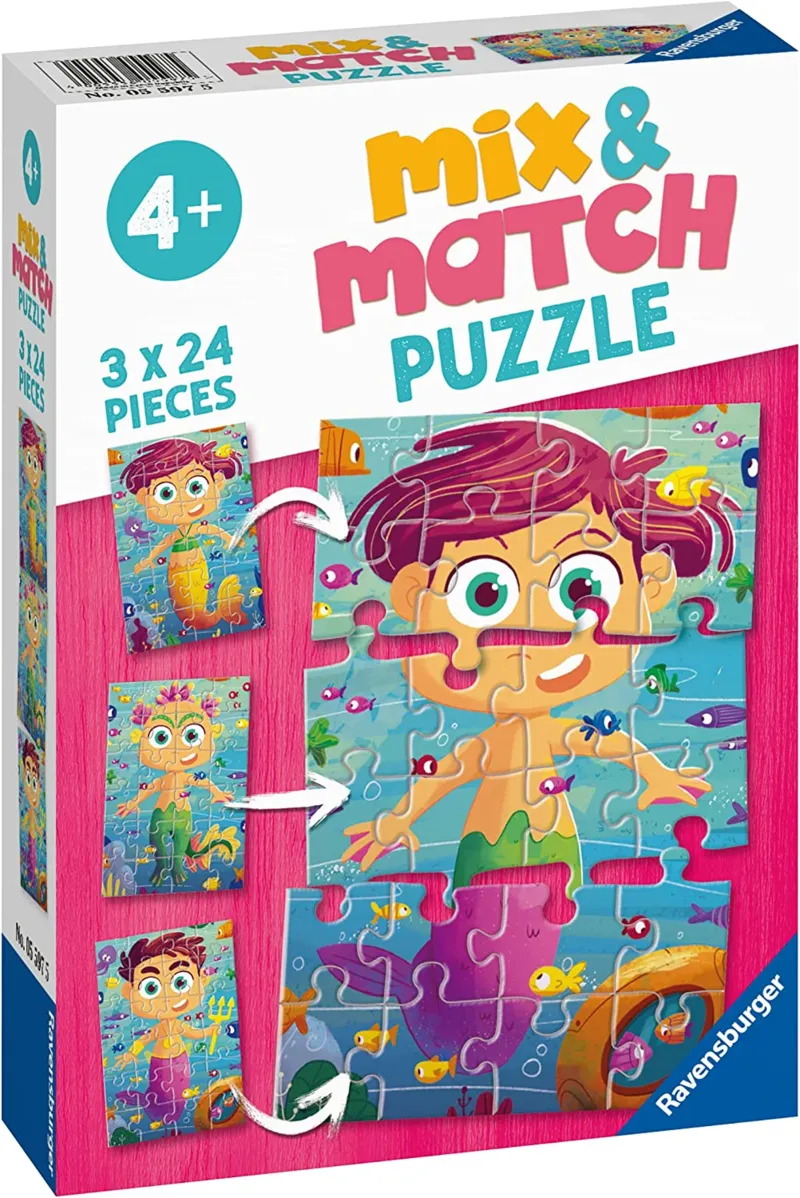 3 Puzzles - Meerjungfrauen und Seeungeheuer