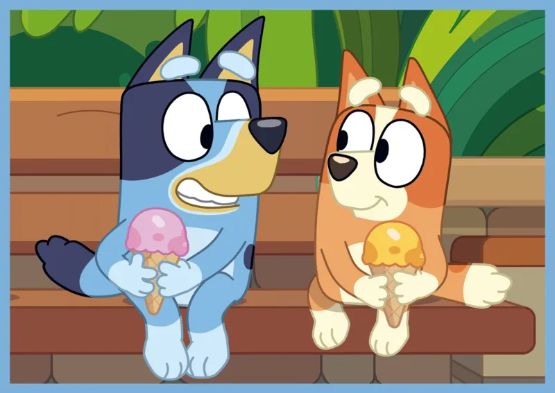 4 Puzzles - Bluey and his world