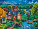 Colourful House near the Lake