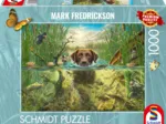 Hundeliebe - Brauner Labrador im Kühlen Nass