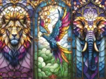 Stained Glass: Animals