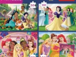 4 Puzzles - Romantic princesses + 1 Poster