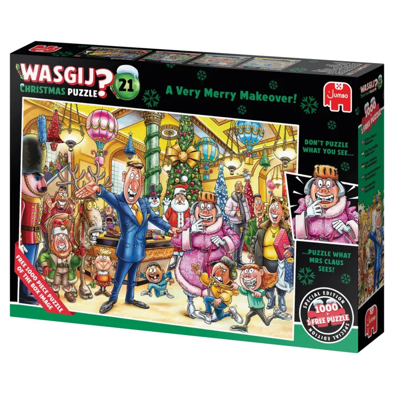 2 Puzzles - Wasgij Christmas 21 - Eine fröhliche Verwandlung!