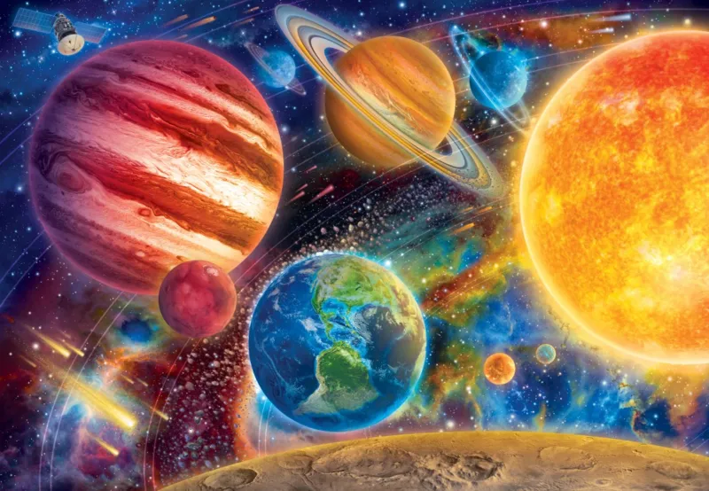Atemberaubendes Sonnensystem