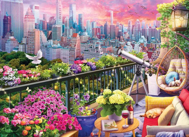 New-Yorker Dachgarten