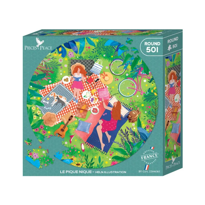 Rundes Puzzle - Le Pique Nique