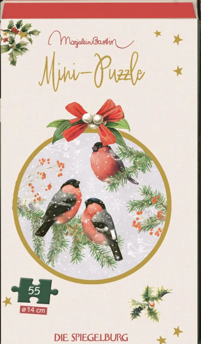 Mini-Puzzle - Winterwald - Vögel