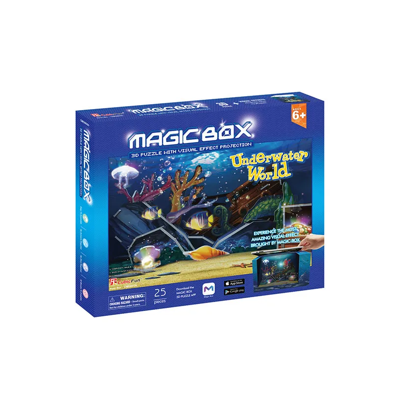 3D Puzzle - Magic Box - Underwater World (Schwierigkeit: 4/6)