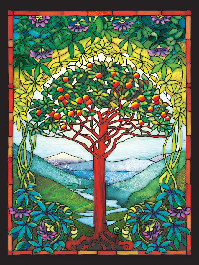 Stained Glass - Lebensbaum