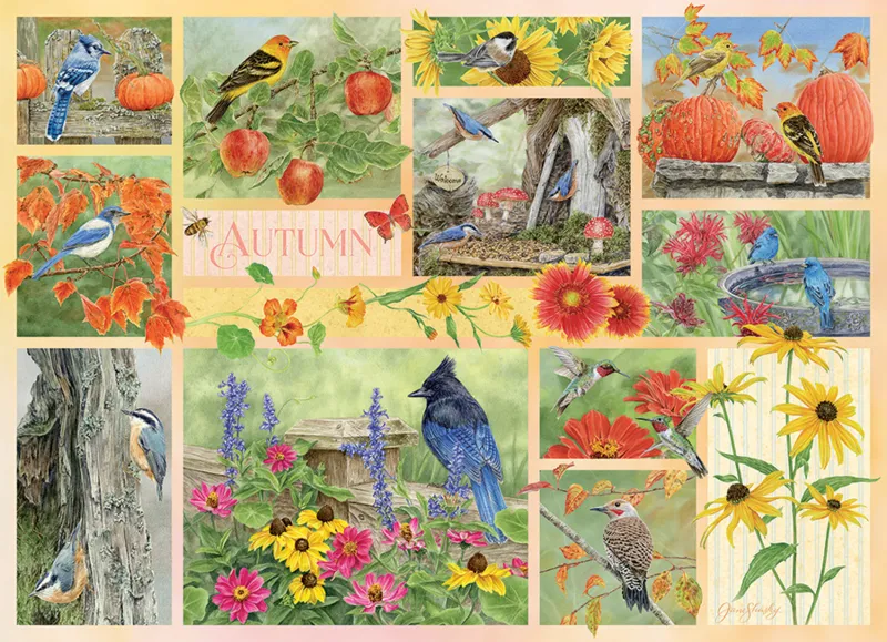 Garten Vögel im Herbst