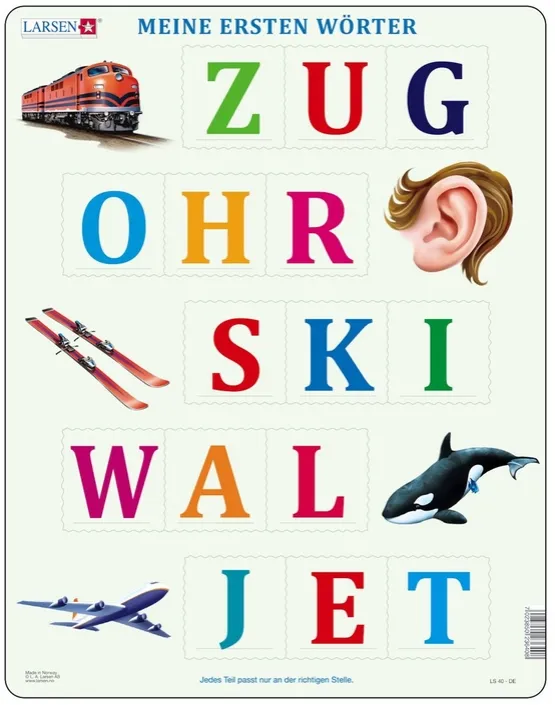 Rahmenpuzzle - Meine ersten Wörter