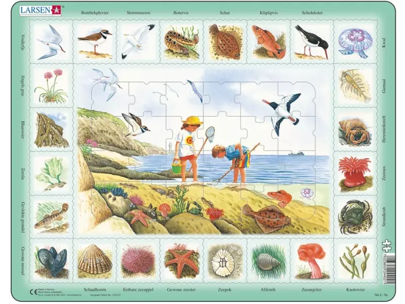 Rahmenpuzzle - Am Meer (auf Niederländisch)