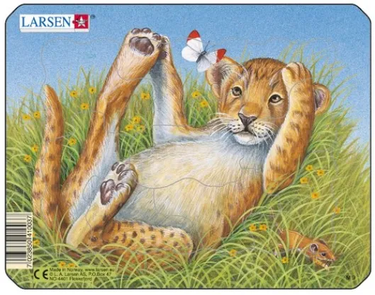 Rahmenpuzzle - Leopardenbaby