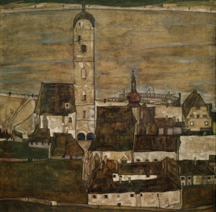 Egon Schiele: Stein an der Donau II, 1913