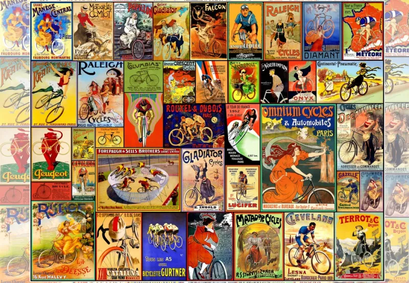 Alte Fahrrad-Poster