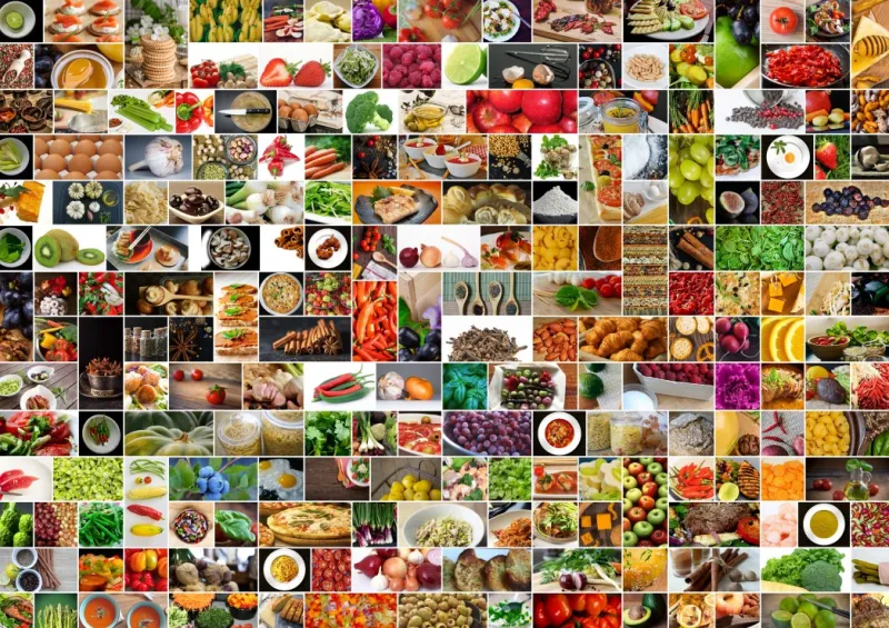 Collage - Küche in Farbe