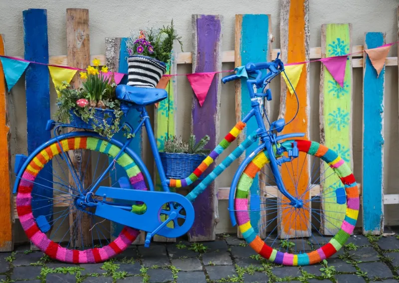 Mein schönes buntes Fahrrad