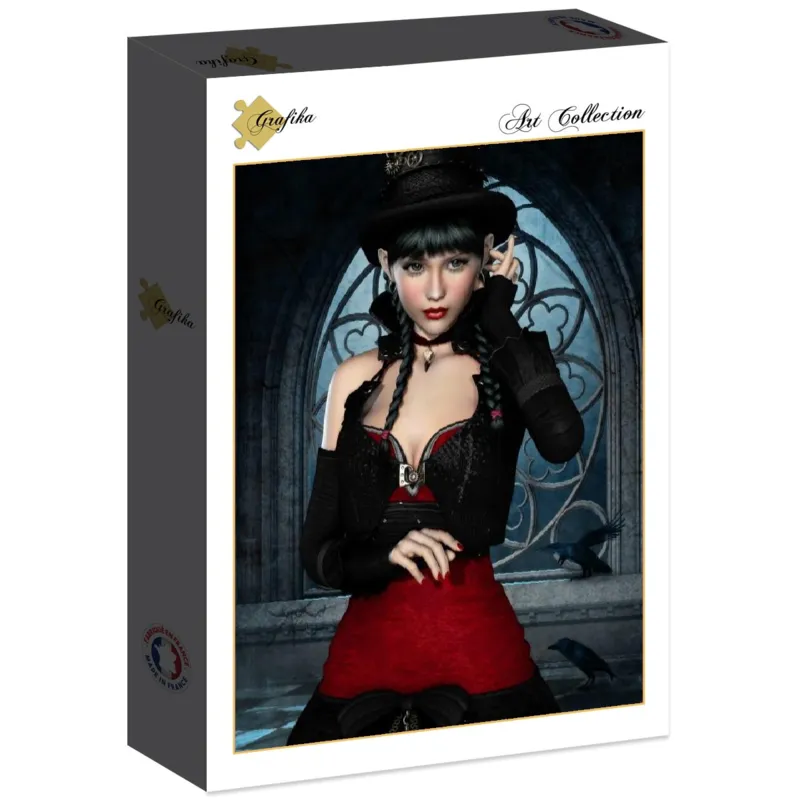 Gothic: Frau mit Rabe