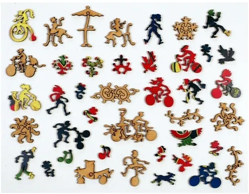 Laser-Puzzle aus Holz - Cycles Peugeot