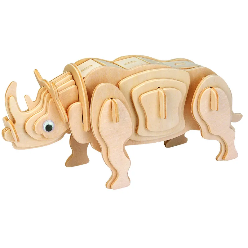 3D Puzzle aus Holz - Rodney