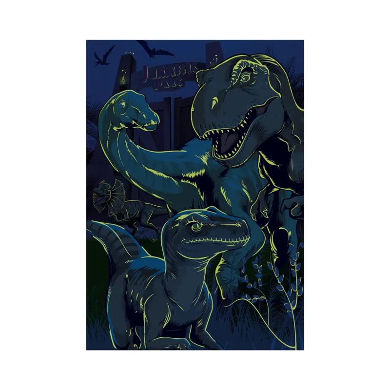 XXL Teile - Jurassic World - Neon Puzzle