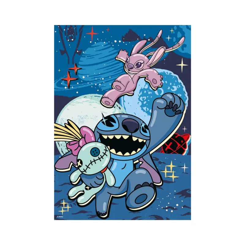 XXL Teile - Stitch - Neon Puzzle