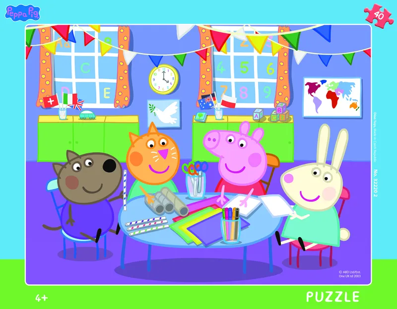 Frame Puzzle - Peppa Pig in Kindergarten