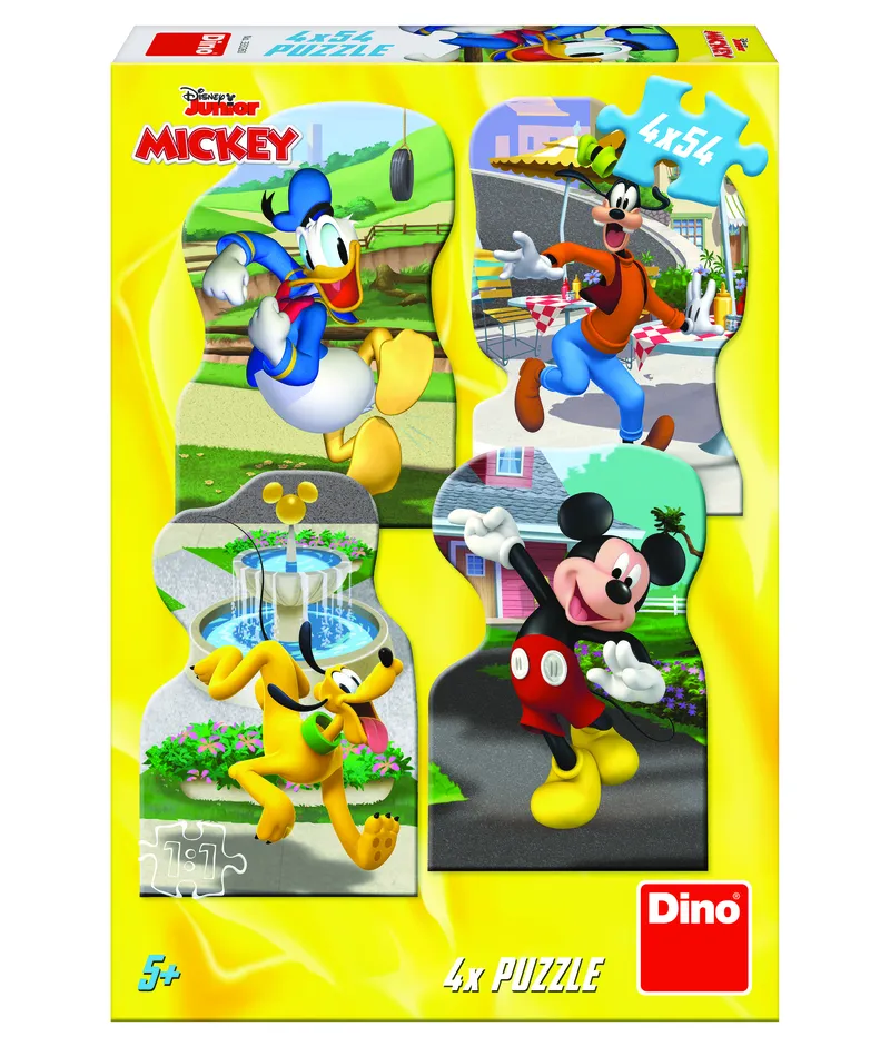 4 Puzzles - Mickey Mouse in the City