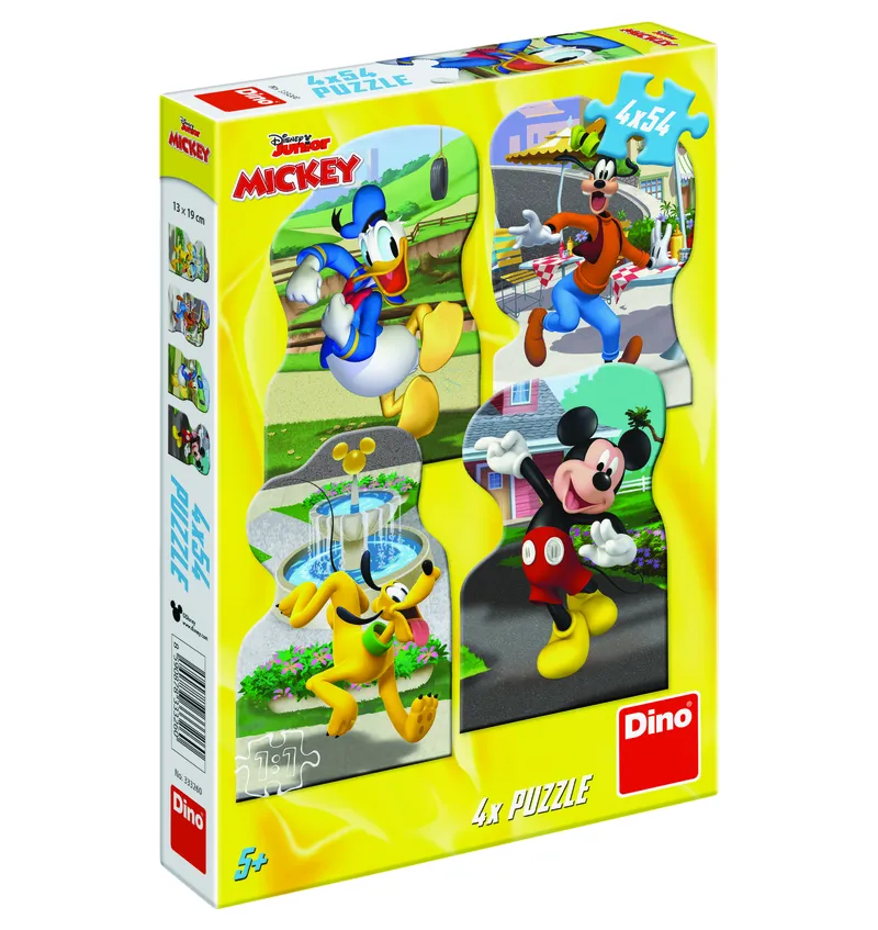4 Puzzles - Mickey Mouse in the City
