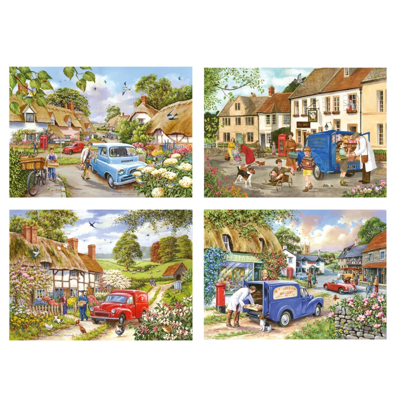 4 Puzzles - Dorfleben