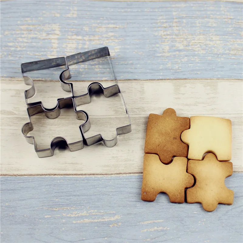 Ausstecher Puzzleteil - 4 Stück