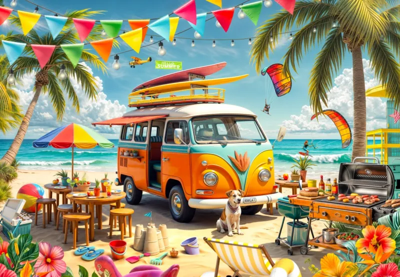 Campervan am Strand