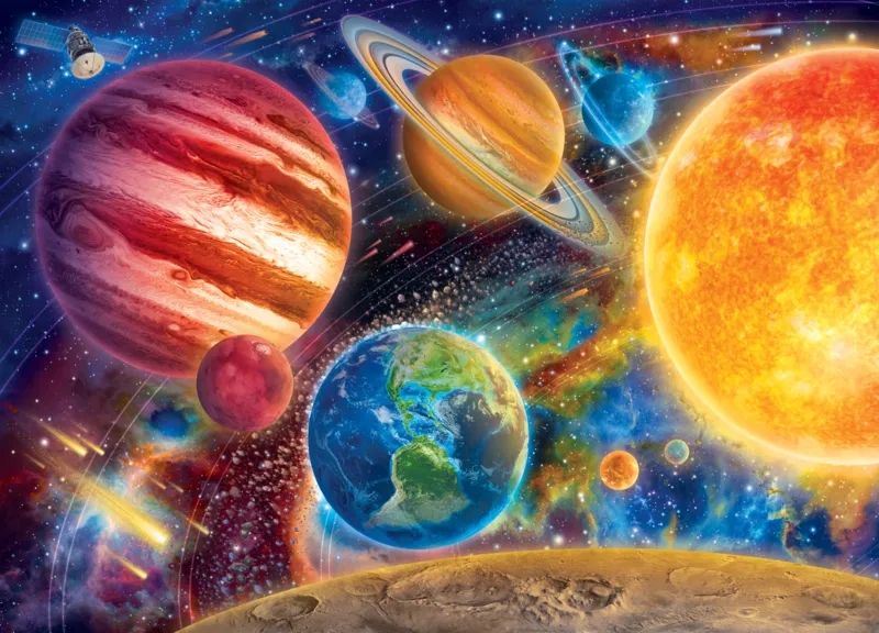 Atemberaubendes Sonnensystem