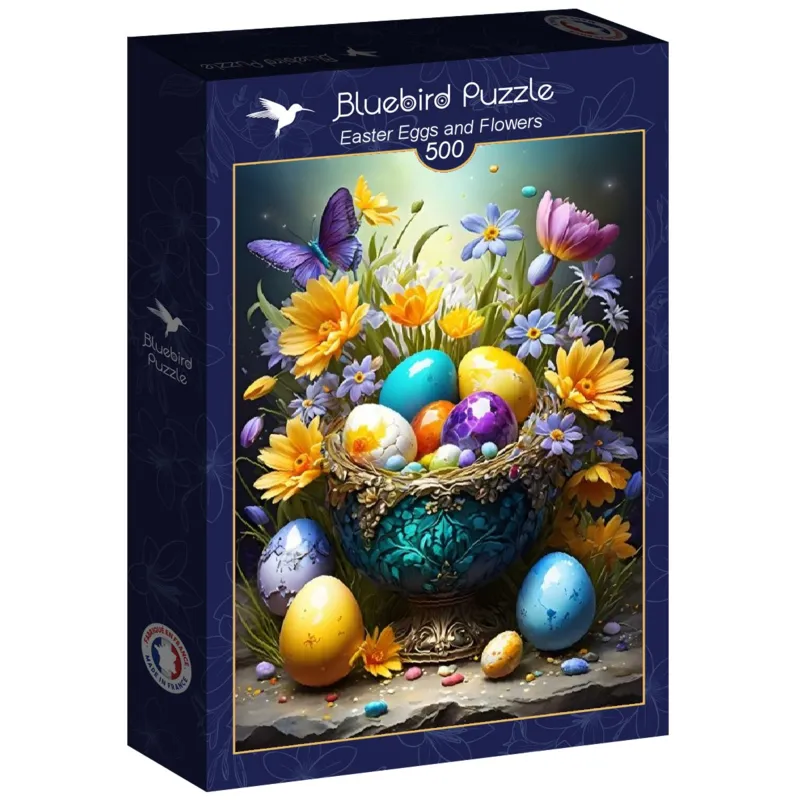 Ostereier und Blumen