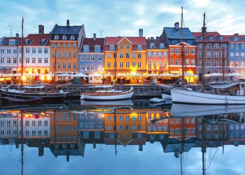 Nyhavn bei Sonnenuntergang - Kopenhagen