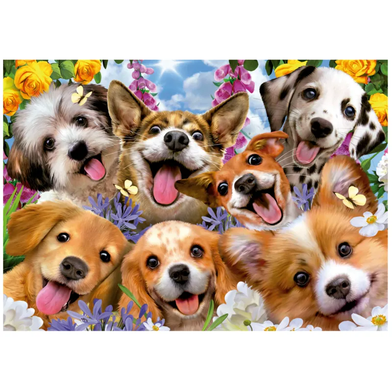 Puppies Selfie. Howard Robinson