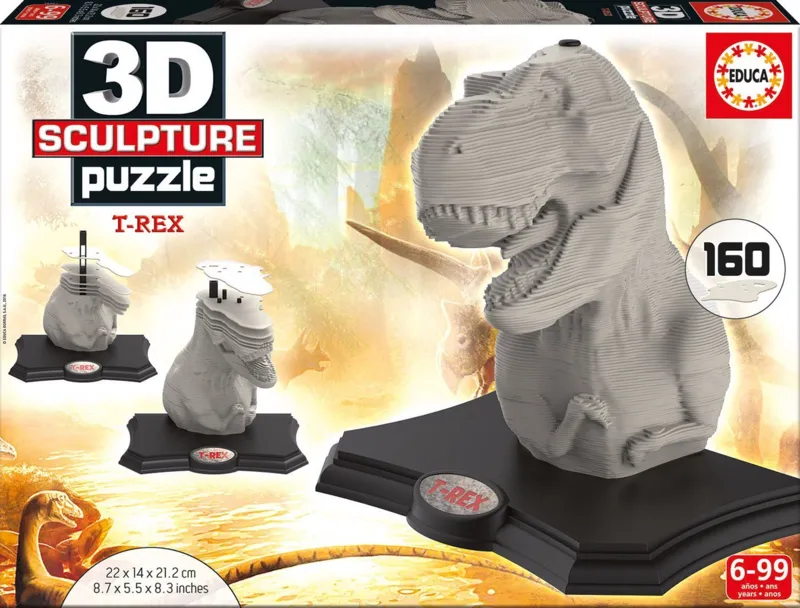 Skulptur Puzzle - T-Rex