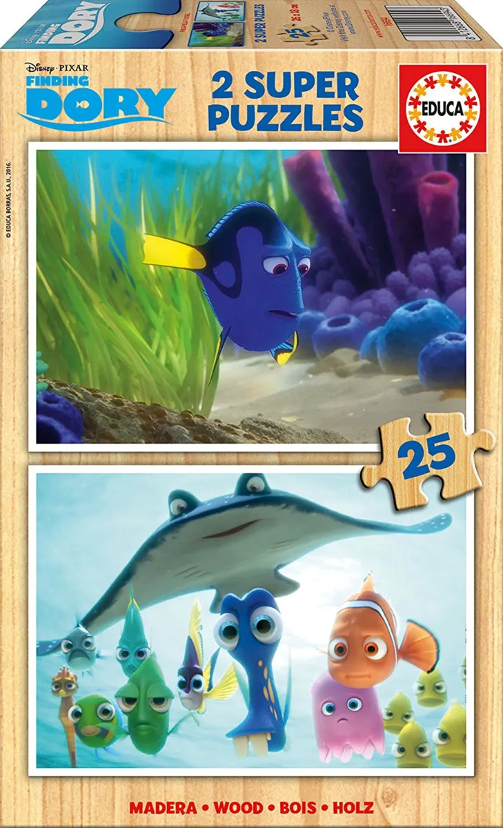 2 Holzpuzzles - Finding Dory
