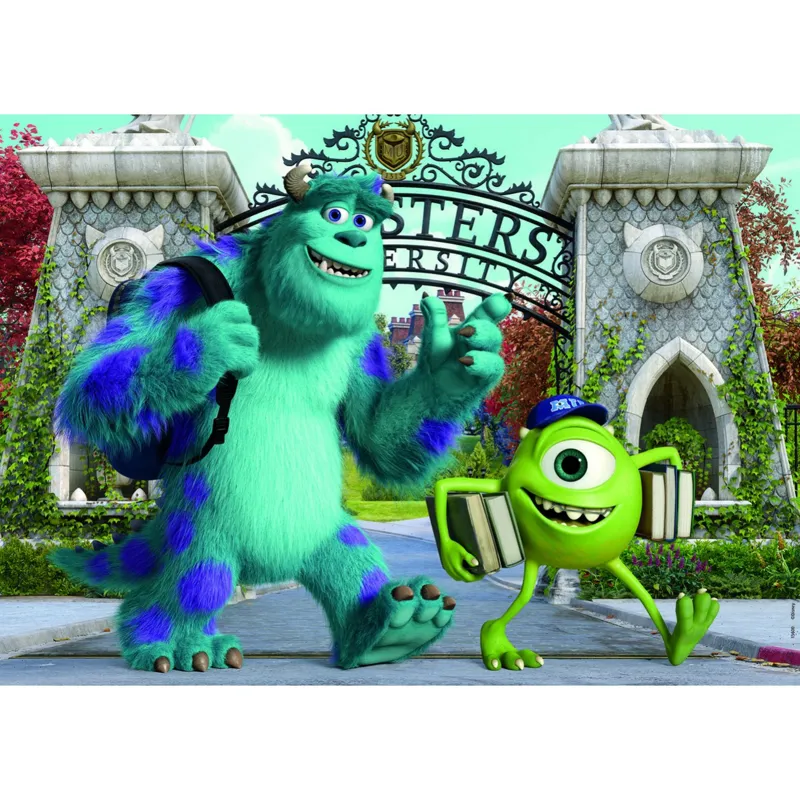 Holzpuzzleset - Monsters & Co: Monsters University